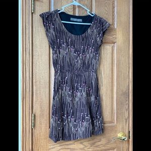 Adorable brown and pink floral Zara dress